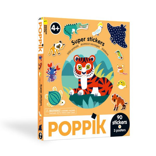 Box de stickers - Animaux sauvages