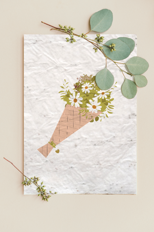 Carte à planter - Bouquet