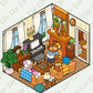 Stickers book - Mini Home