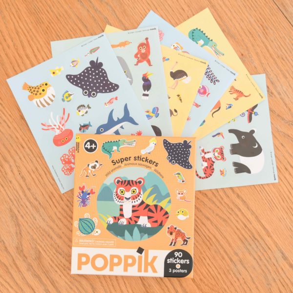 Box de stickers - Animaux sauvages