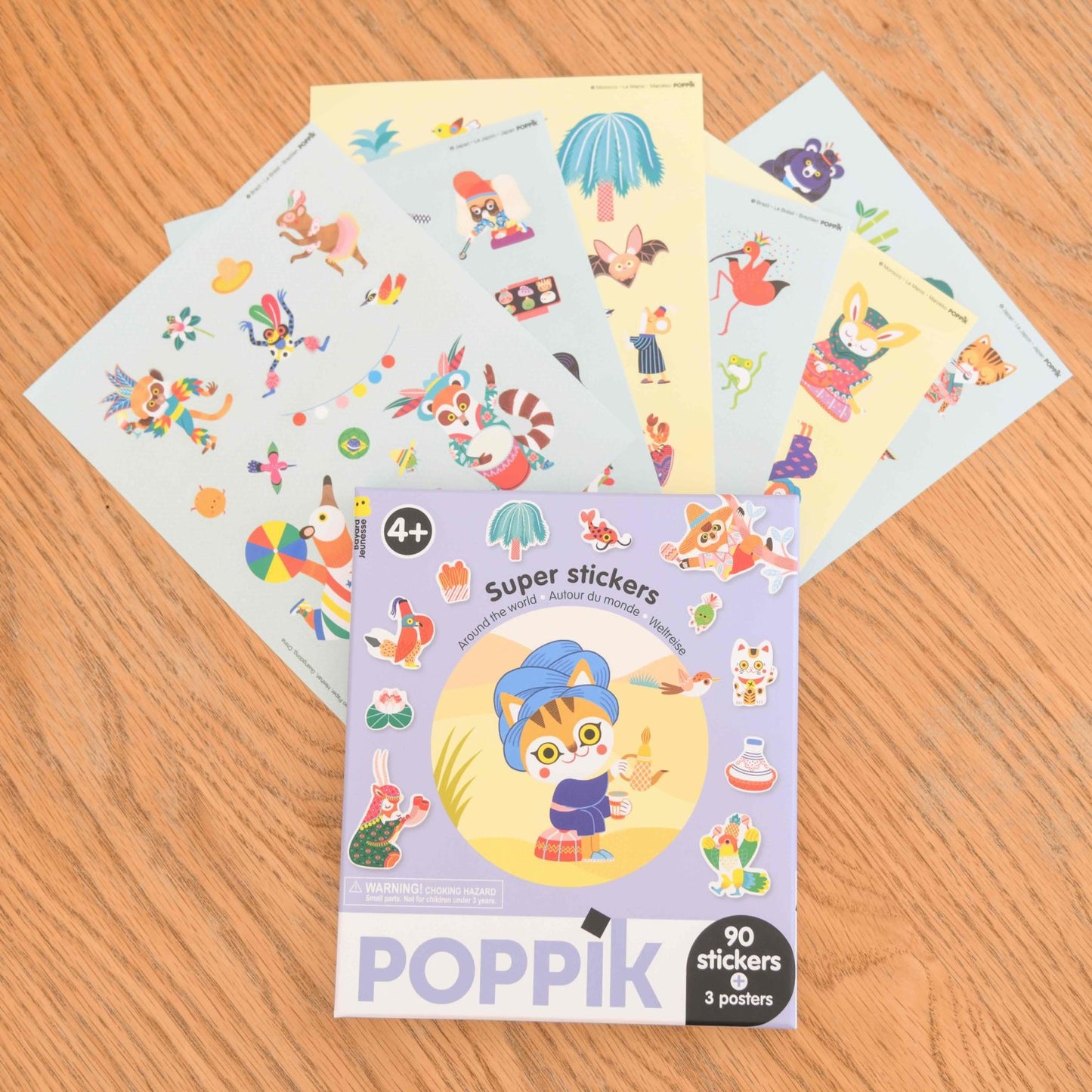 Box de stickers - Autour du monde