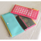 Portefeuille voyage mint / rose
