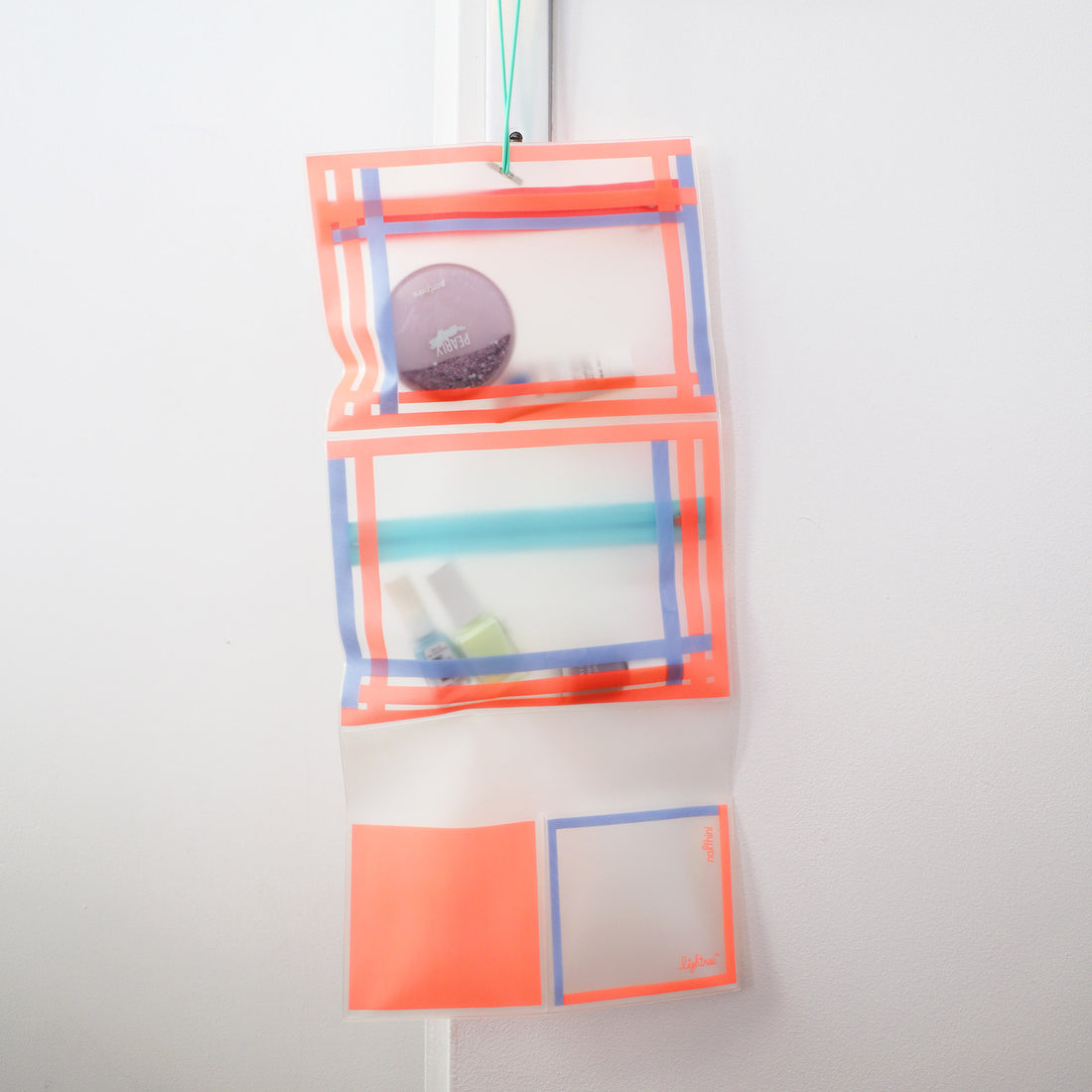 Pochette orange / bleue